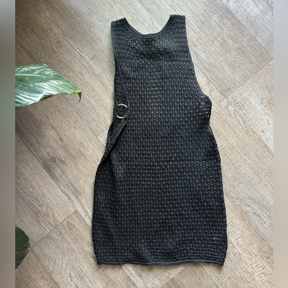 Black swim coverup